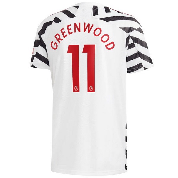 Camiseta Manchester United NO.11 Greenwood Tercera Equipación 2020-2021 Blanco